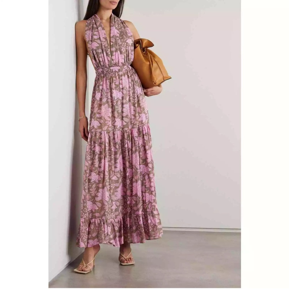 Hannah Floral halter dress